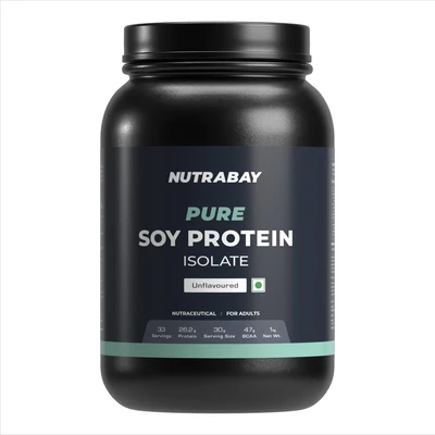 Illustration of the Nutrabay Pure 100% Soy Protein Isolate pouch